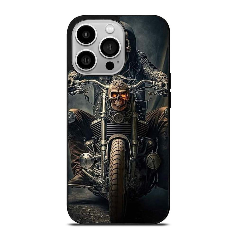 HARLEY DAVIDSON SKULL ACT iPhone 14 Pro Case Cover