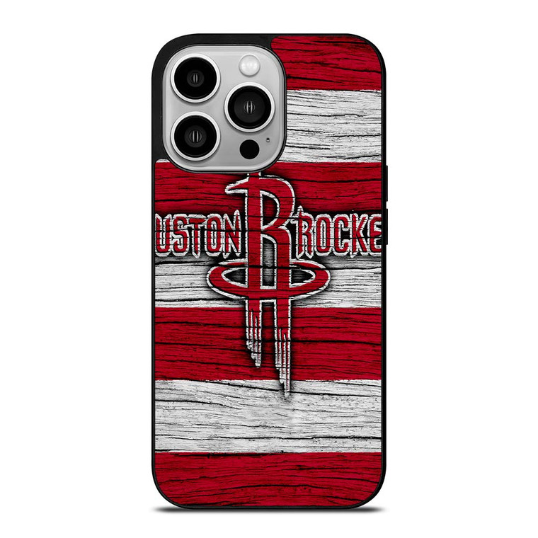 HOUSTON ROCKETS WOODEN LOGO iPhone 14 Pro Case Cover