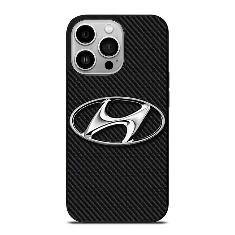 HYUNDAI MOTORS CARBON LOGO iPhone 14 Pro Case Cover