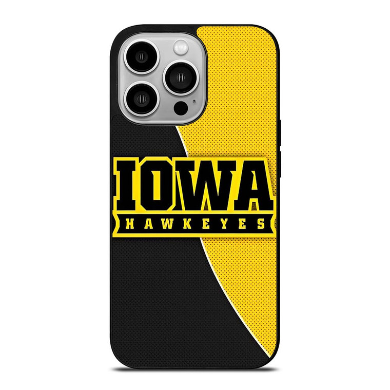 IOWA HAWKEYES UNIVERSITY FOOTBALL iPhone 14 Pro Case Cover