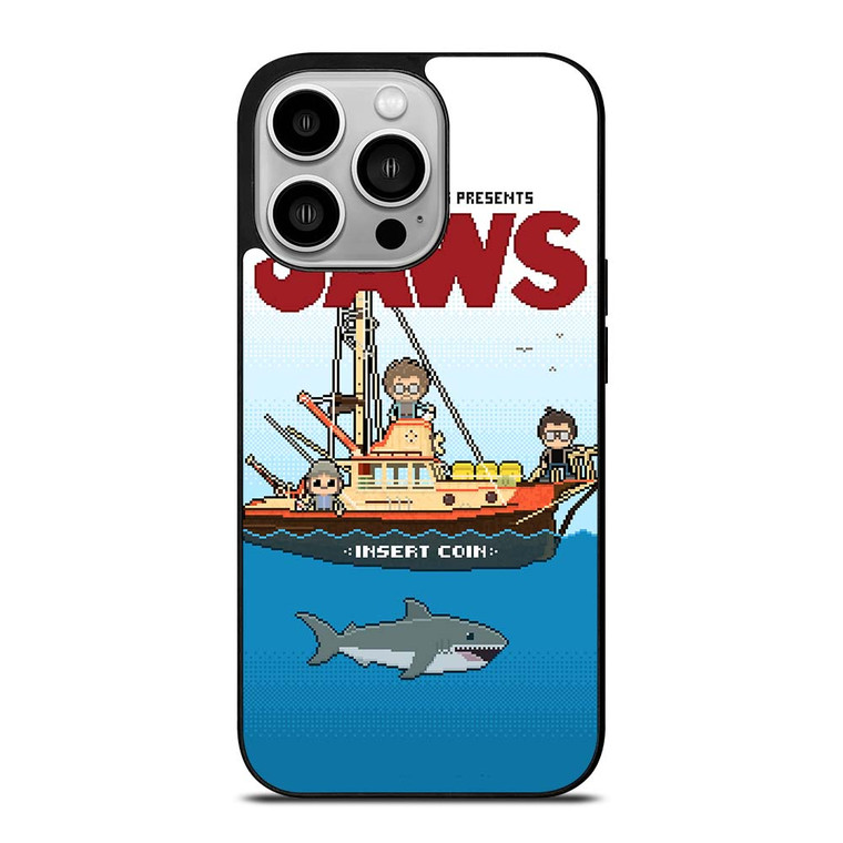 JAWS LOGO 8 BIT iPhone 14 Pro Case Cover