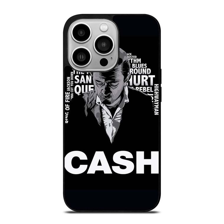 JOHNNY CASH MIDDLE CLIPART iPhone 14 Pro Case Cover