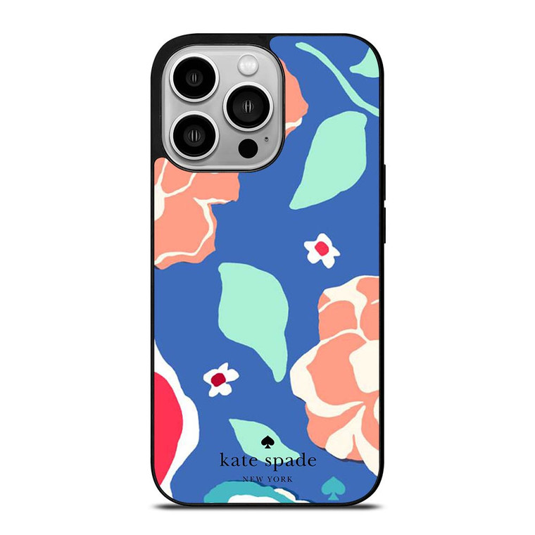 KATE SPADE NEW YORK BLUE FLORAL iPhone 14 Pro Case Cover
