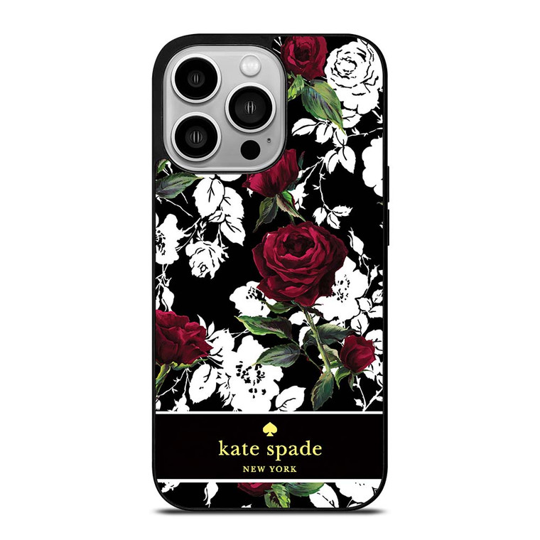 KATE SPADE ROSE RED WHITE iPhone 14 Pro Case Cover