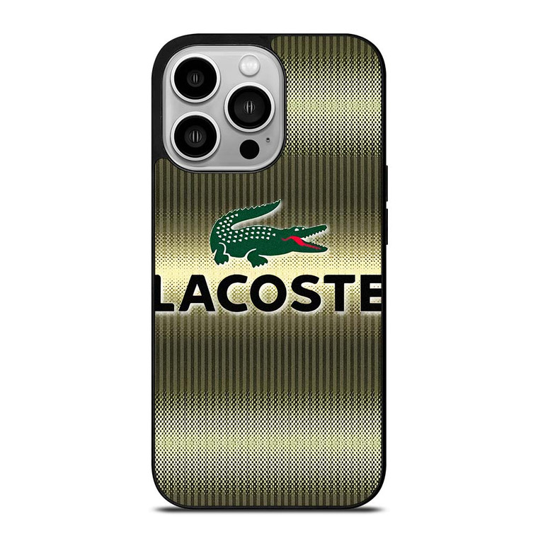 LACOSTE GOLD EMBLEM iPhone 14 Pro Case Cover