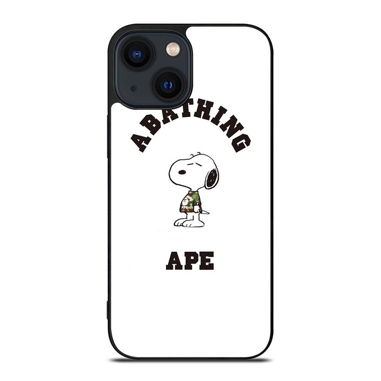 A BATHING APE BAPE SNOOPY iPhone 14 Plus Case Cover