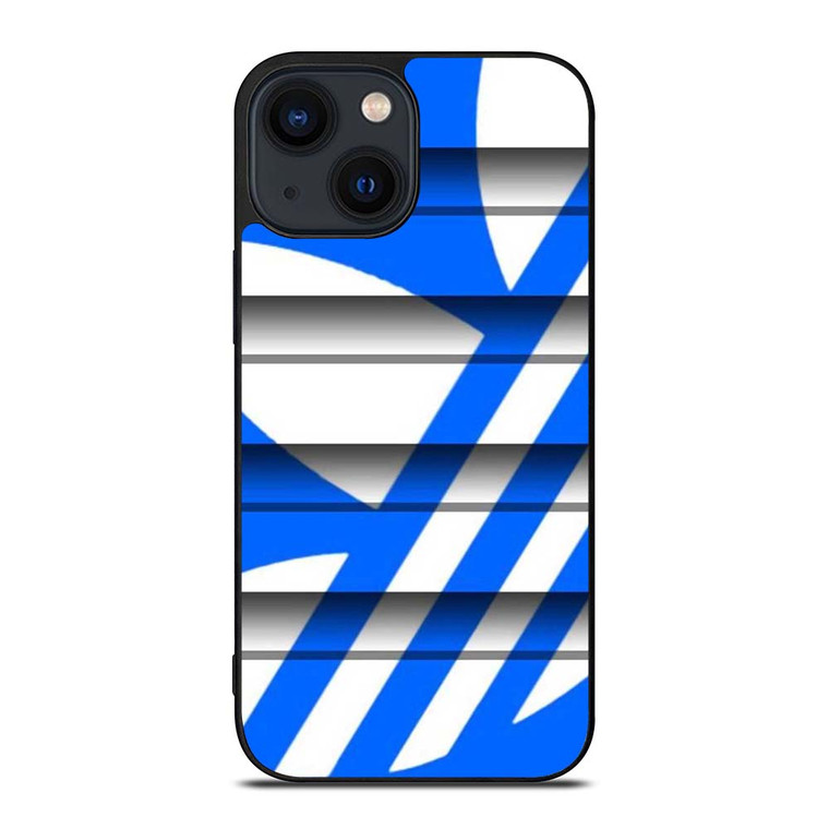 ADIDAS SLICED LOGO BLUE  iPhone 14 Plus Case Cover