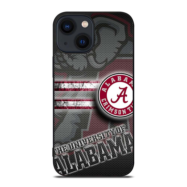 ALABAMA CRIMSON TIDE CARBON iPhone 14 Plus Case Cover