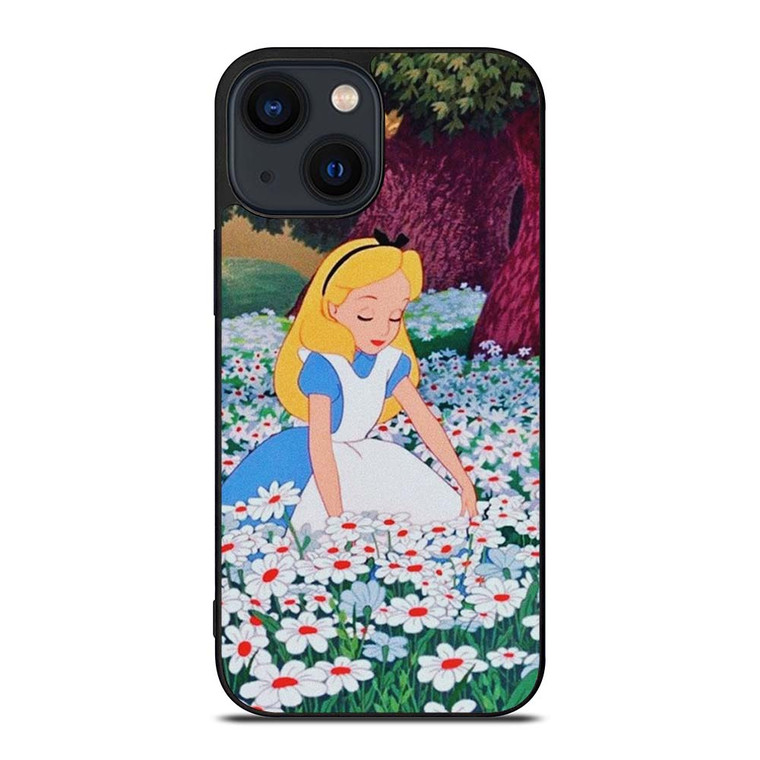 ALICE IN WONDERLAND FLOWER iPhone 14 Plus Case Cover