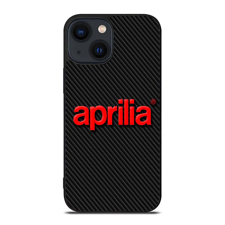 APRILIA MOTOR CARBON LOGO iPhone 14 Plus Case Cover