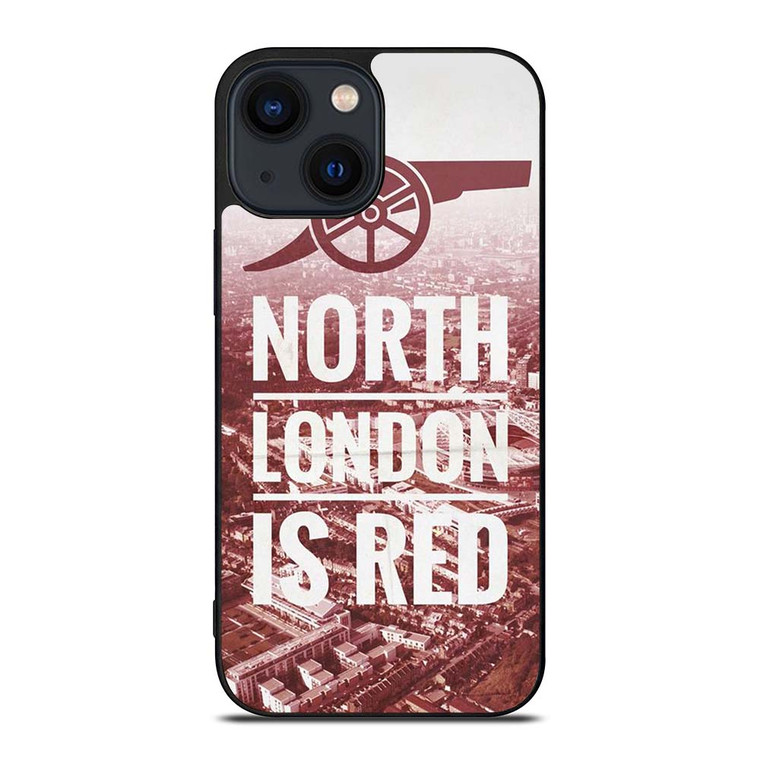 ARSENAL NORTH LONDON IS RED iPhone 14 Plus Case Cover