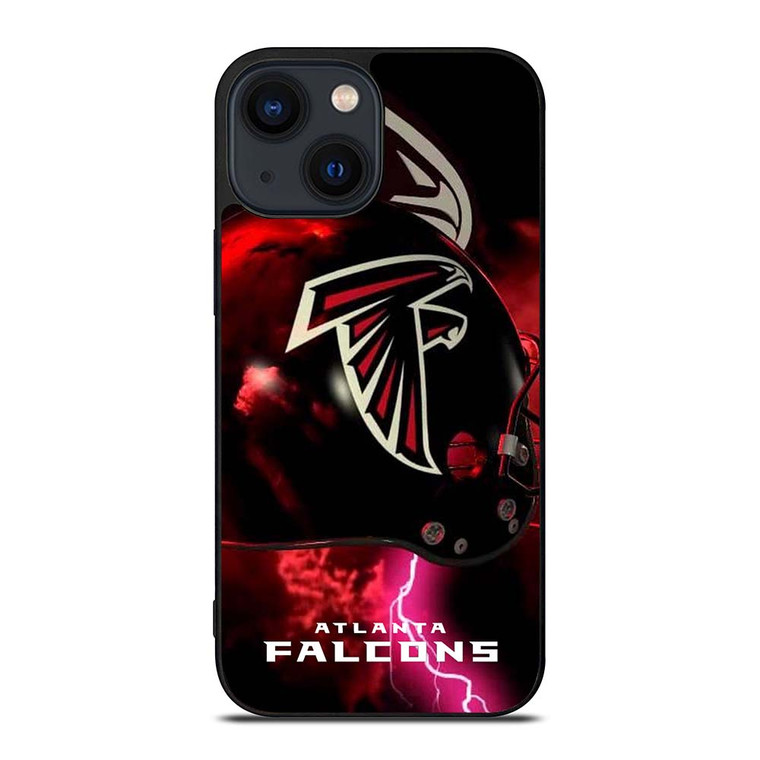 ATALANTA FALCONS LIGHTNING HELMET iPhone 14 Plus Case Cover