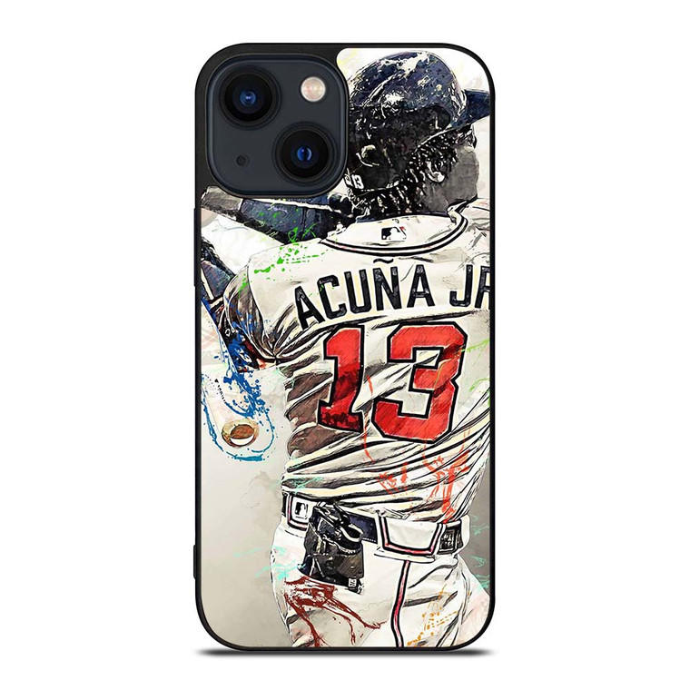 ATLANTA BRAVES ACUNA JR 13 BASEBALL iPhone 14 Plus Case Cover