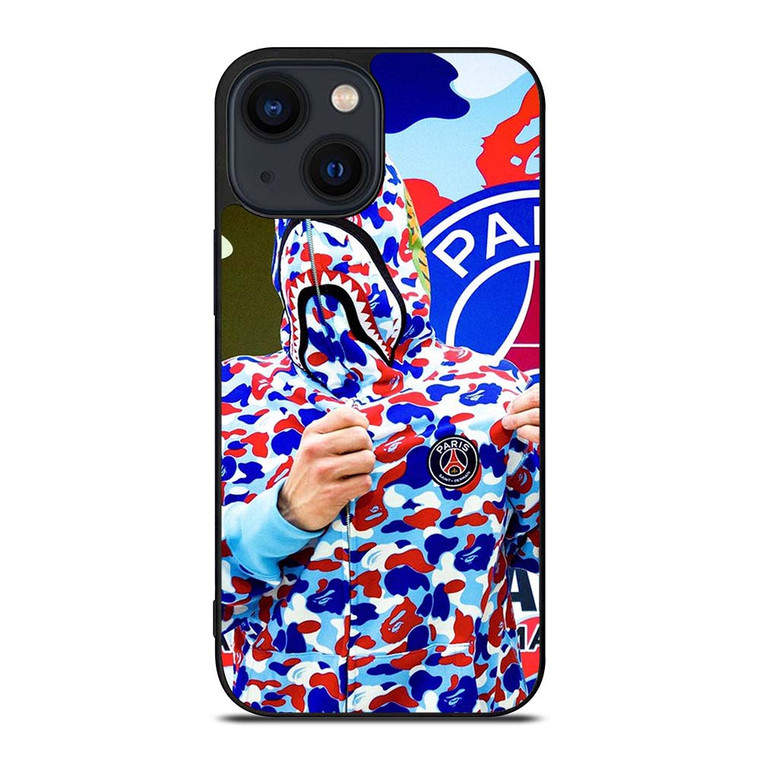 BAPE CAMO PARIS SAINT GERMAIN iPhone 14 Plus Case Cover