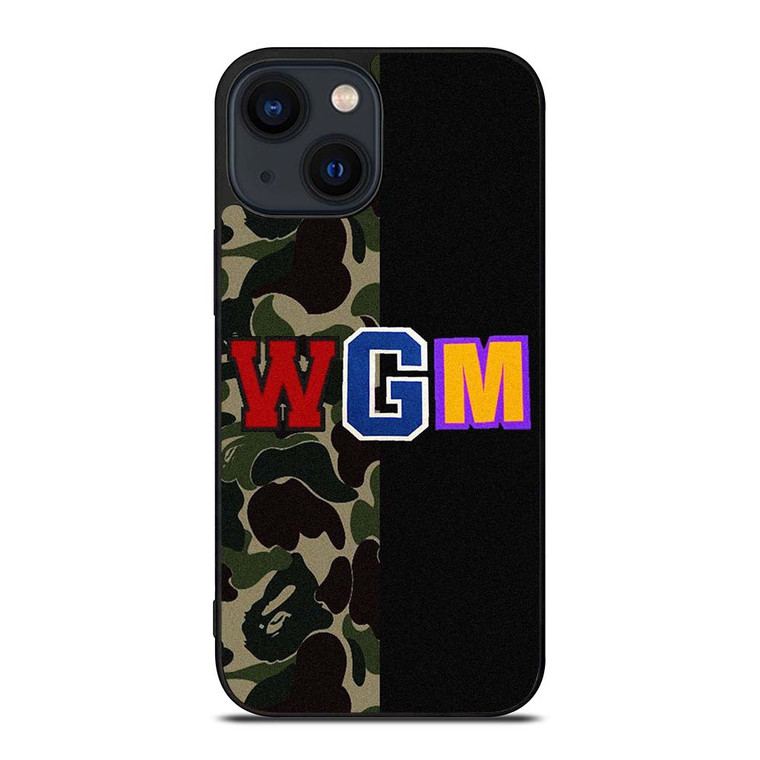 BAPE WGM CAMO iPhone 14 Plus Case Cover BAPE WGM CAMO iPhone 14 Plus Case Cover