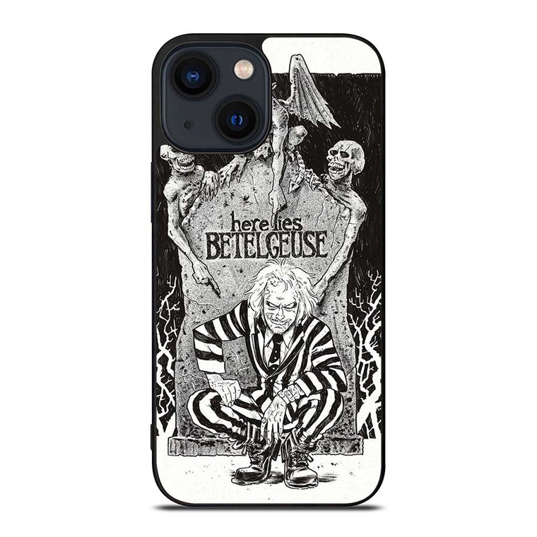 BEETLEJUICE TIM BURTON ART iPhone 14 Plus Case Cover