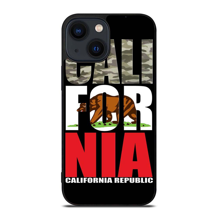 CALIFORNIA REPUBLIC CAMO SYMBOL iPhone 14 Plus Case Cover
