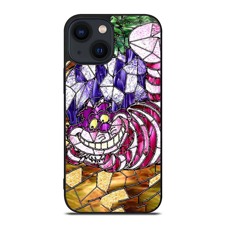 CHESHIRE CAT STAINED GLASS iPhone 14 Plus Case Cover