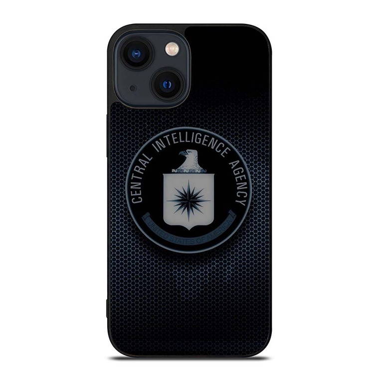 CIA CENTRAL INTELLIGENCE AGENCY METAL LOGO iPhone 14 Plus Case Cover
