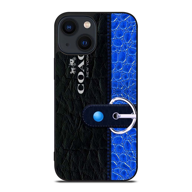 COACH BAG BLUE iPhone 14 Plus Case Cover