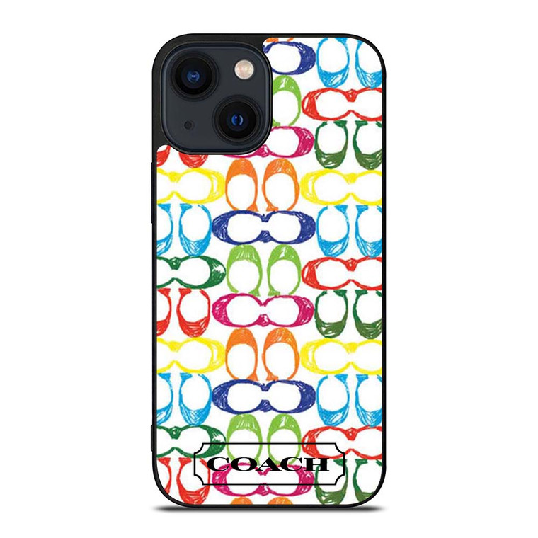 COACH NEW YORK COLORFUL 2 iPhone 14 Plus Case Cover