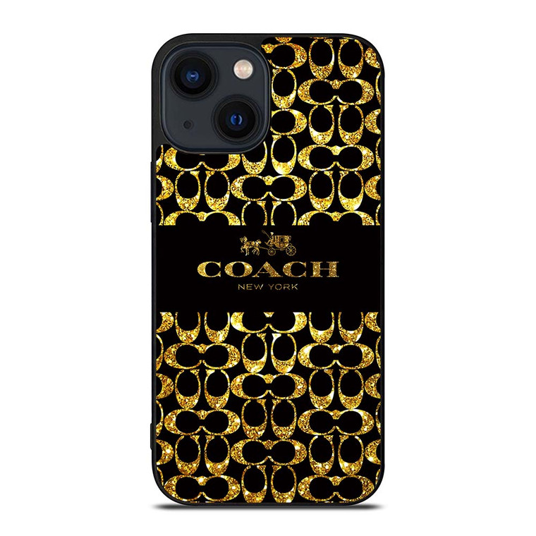 COACH NEW YORK GOLDEN iPhone 14 Plus Case Cover