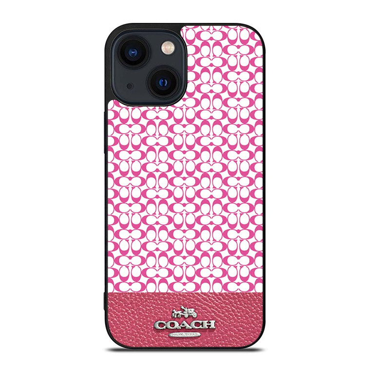 COACH NEW YORK PINK iPhone 14 Plus Case Cover