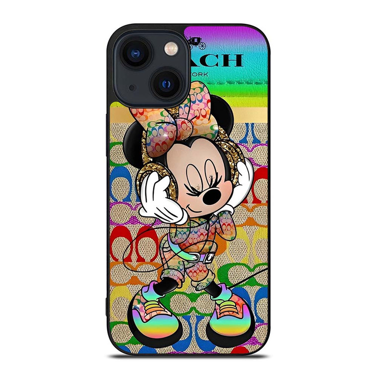 COACH RAINBOW MICKEY iPhone 14 Plus Case Cover