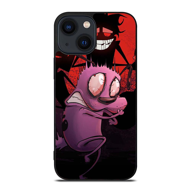 COURAGE THE COWARDLY DOG CARTOON iPhone 14 Plus Case Cover