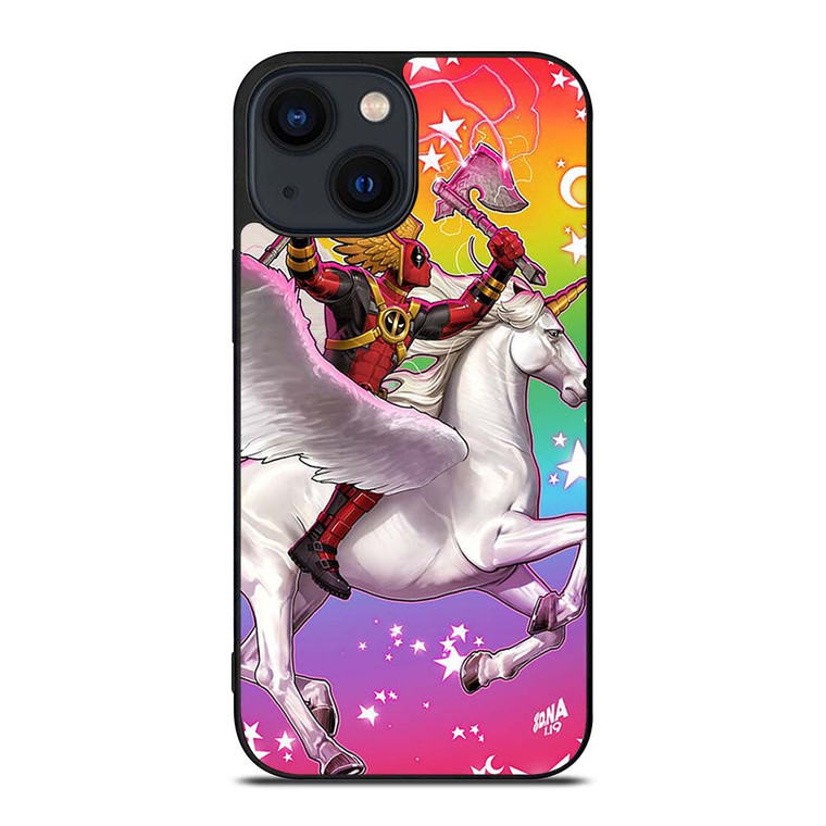 DEADPOOL UNICORN COLOR FULL iPhone 14 Plus Case Cover