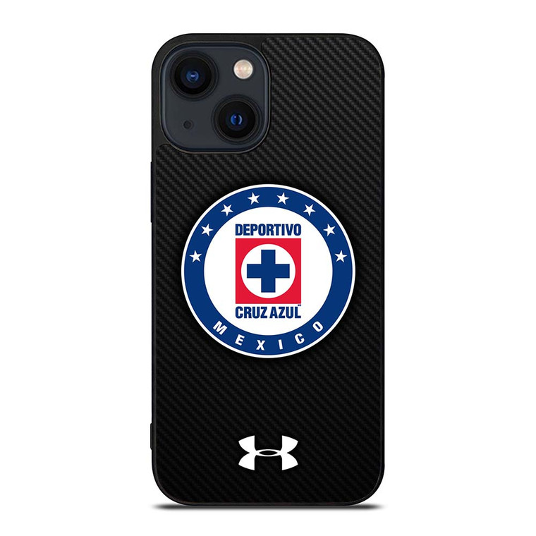 DEPORTIVO CRUZ AZUL CARBON LOGO iPhone 14 Plus Case Cover
