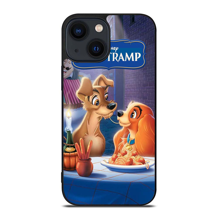 DISNEY LADY AND THE TRAMP CARTOON iPhone 14 Plus Case Cover
