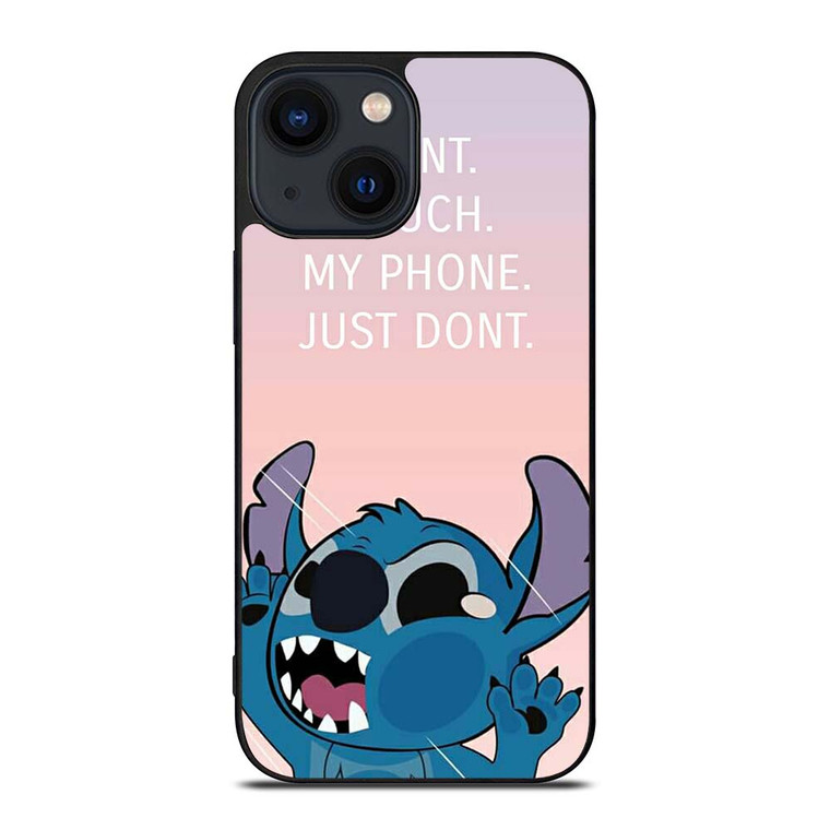 DISNEY STITCH DONT TOUCH MY PHONE  iPhone 14 Plus Case Cover