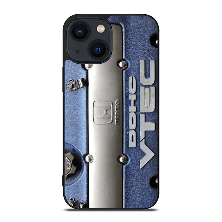 DOHC VTEC HONDA ENGINE BLUE iPhone 14 Plus Case Cover