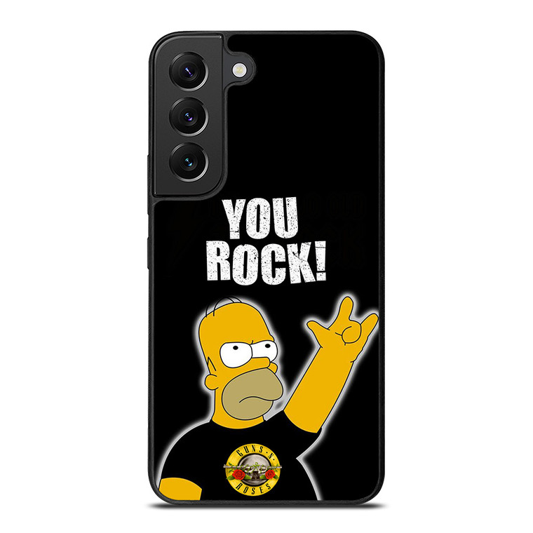 GUNS N ROSES ROCK HOMER SIMPSONS Samsung Galaxy S22 Plus Case Cover