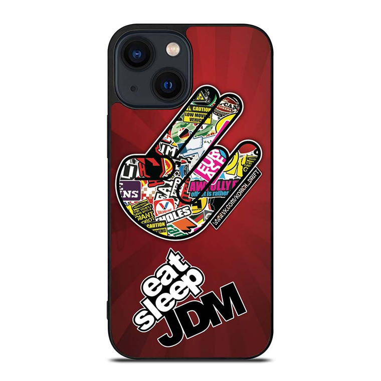 EAT SLEEP JDM LOGO iPhone 14 Plus Case Cover