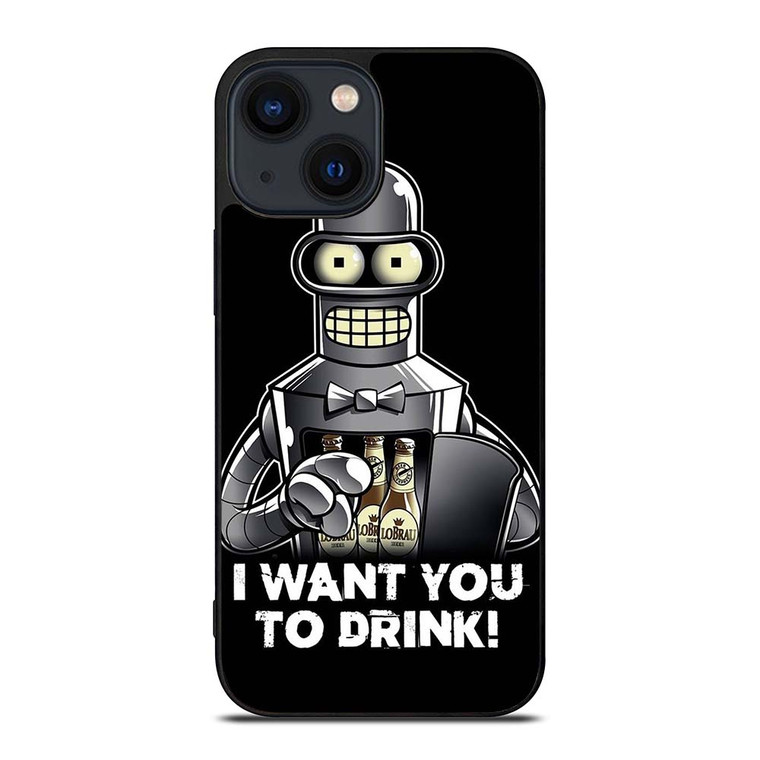 FUTURAMA BENDER QUOTE iPhone 14 Plus Case Cover
