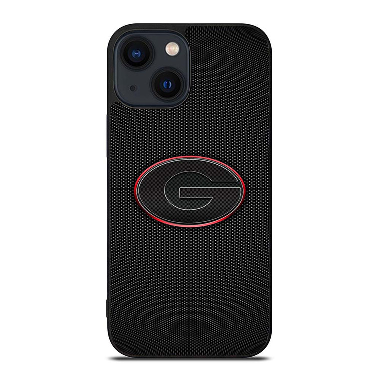 GEORGIA BULLDOGS CARBON LOGO iPhone 14 Plus Case Cover