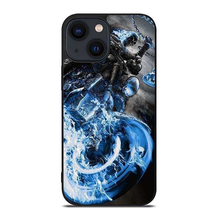 GHOST RIDER BLUE FIRE iPhone 14 Plus Case Cover