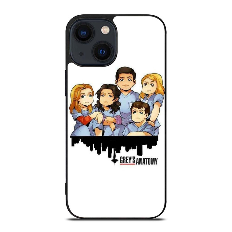 GREY'S ANATOMY CARTOON iPhone 14 Plus Case Cover