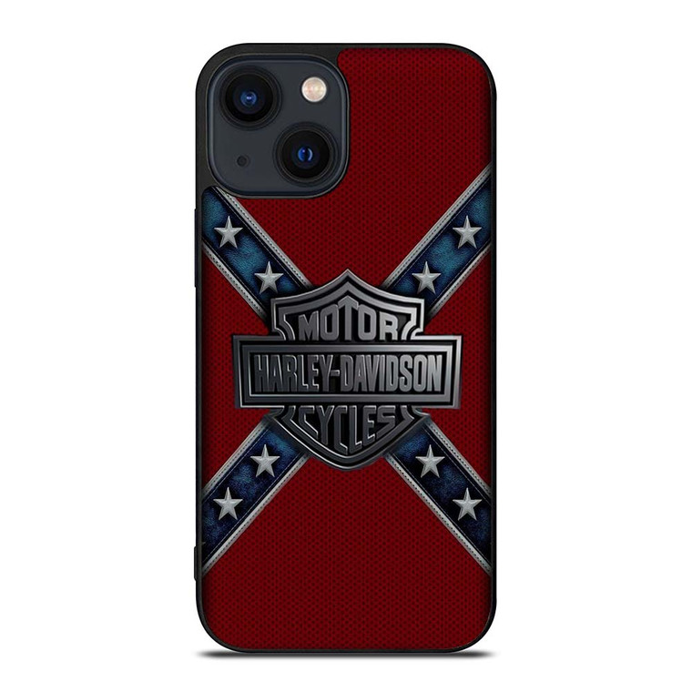 HARLEY DAVIDSON FLAG CARBON iPhone 14 Plus Case Cover