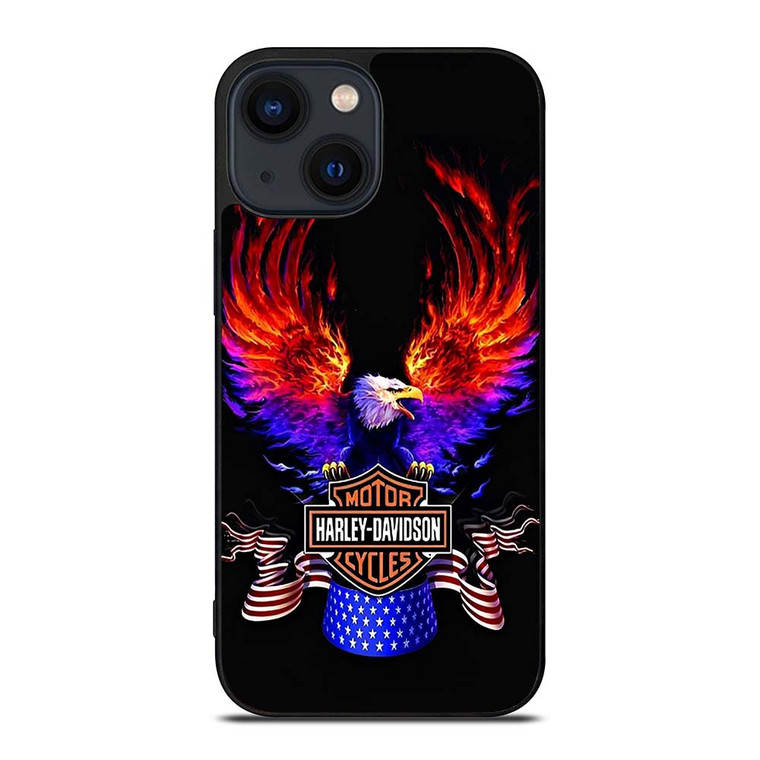 HARLEY DAVIDSON FLAME SWING iPhone 14 Plus Case Cover