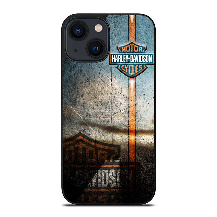 HARLEY DAVIDSON GRUNGE LOGO iPhone 14 Plus Case Cover