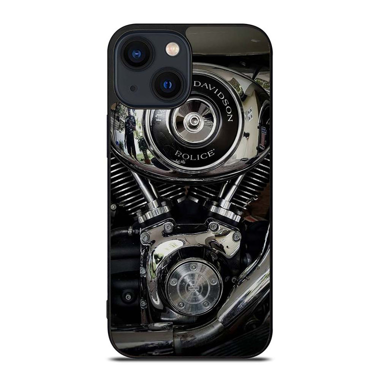 HARLEY DAVIDSON POLICE ENGINE iPhone 14 Plus Case Cover