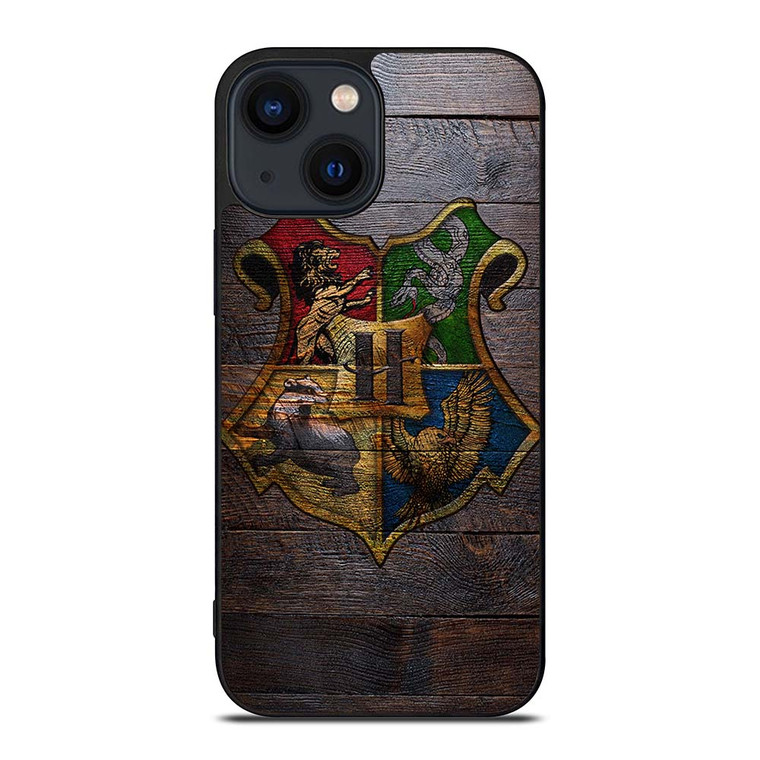 HOGWARTS HARRY POTTER WOODEN LOGO iPhone 14 Plus Case Cover