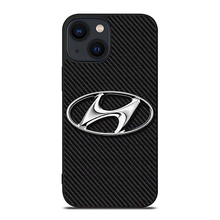 HYUNDAI MOTORS CARBON LOGO iPhone 14 Plus Case Cover