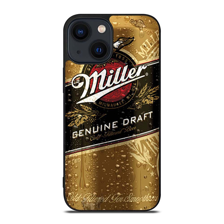 ICED MILLER GENUINE DRAFT BEER CAN iPhone 14 Plus Case Cover