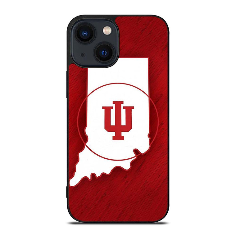INDIANA HOOSIERS STATE OF MIND SYMBOL iPhone 14 Plus Case Cover