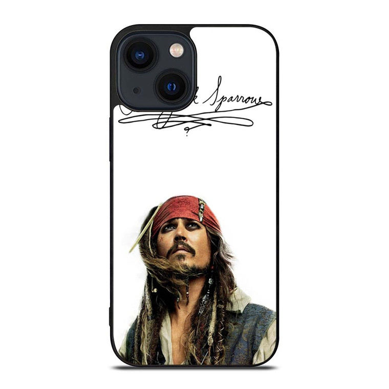 JACK SPARROW SIGNATURE PIRATES OF THE CARIBBEAN  iPhone 14 Plus Case Cover