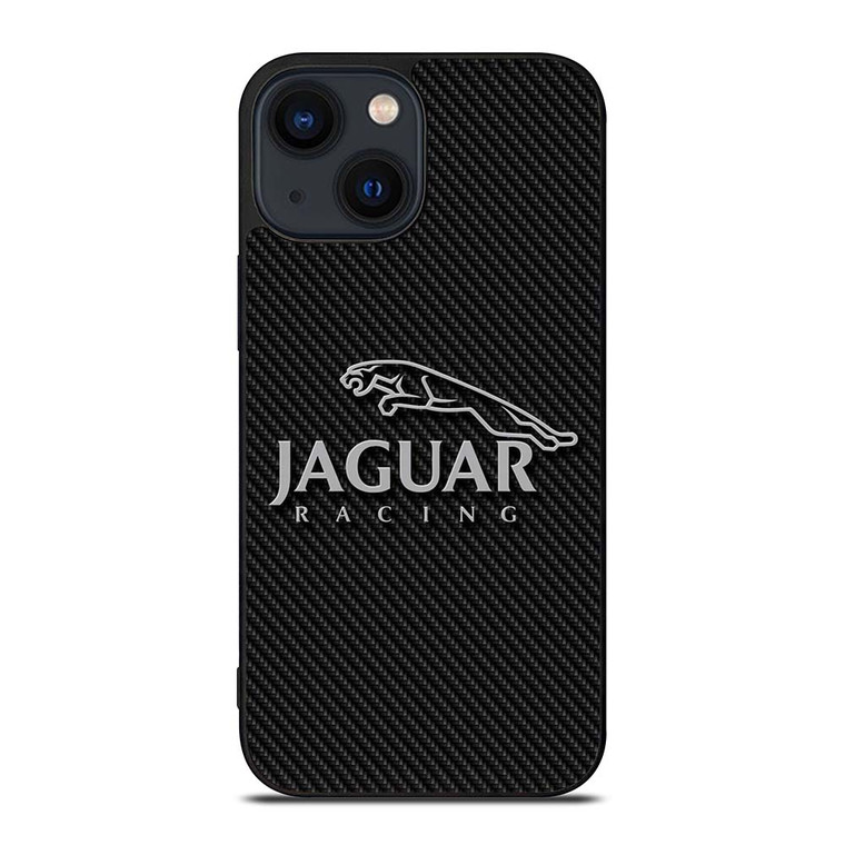 JAGUAR RACING CARBON LOGO iPhone 14 Plus Case Cover
